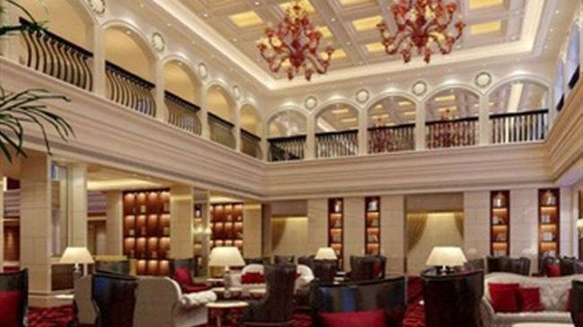 Luxury Blue Horizon Hotel Dongying Restaurang bild